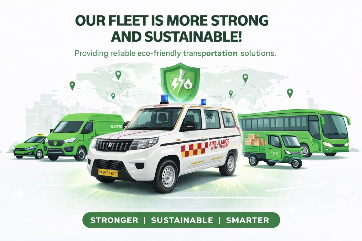 Indian electric feeder bus fleet for clean delivery mobility